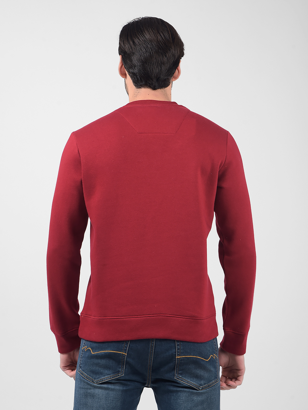 Numero Uno Men Typography Red Sweat Shirt